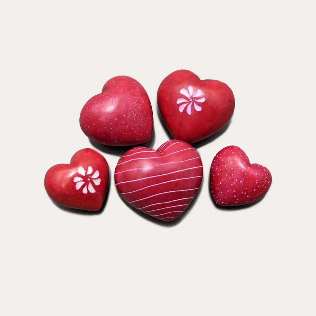 Stone Red Heart-Small