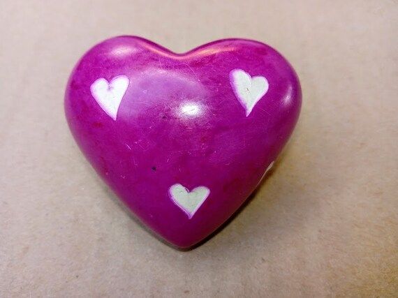 Stone Pink Heart-Large