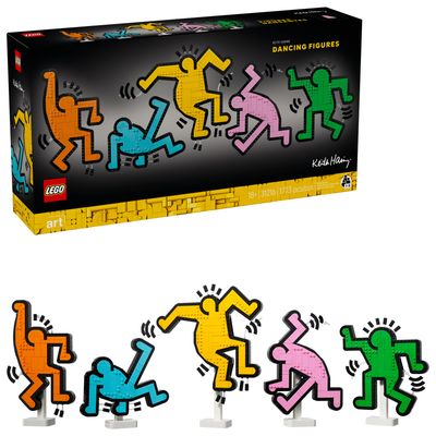 Lego Keith Harring - Dancing Figures single