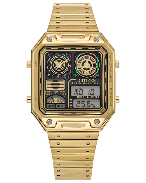 Citizen Star Wars &quot;C-3PO&quot; Stainless Steel Ana-Digi Watch