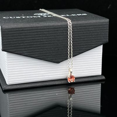 Glowing Oregon Sunstone Solitaire Pendant