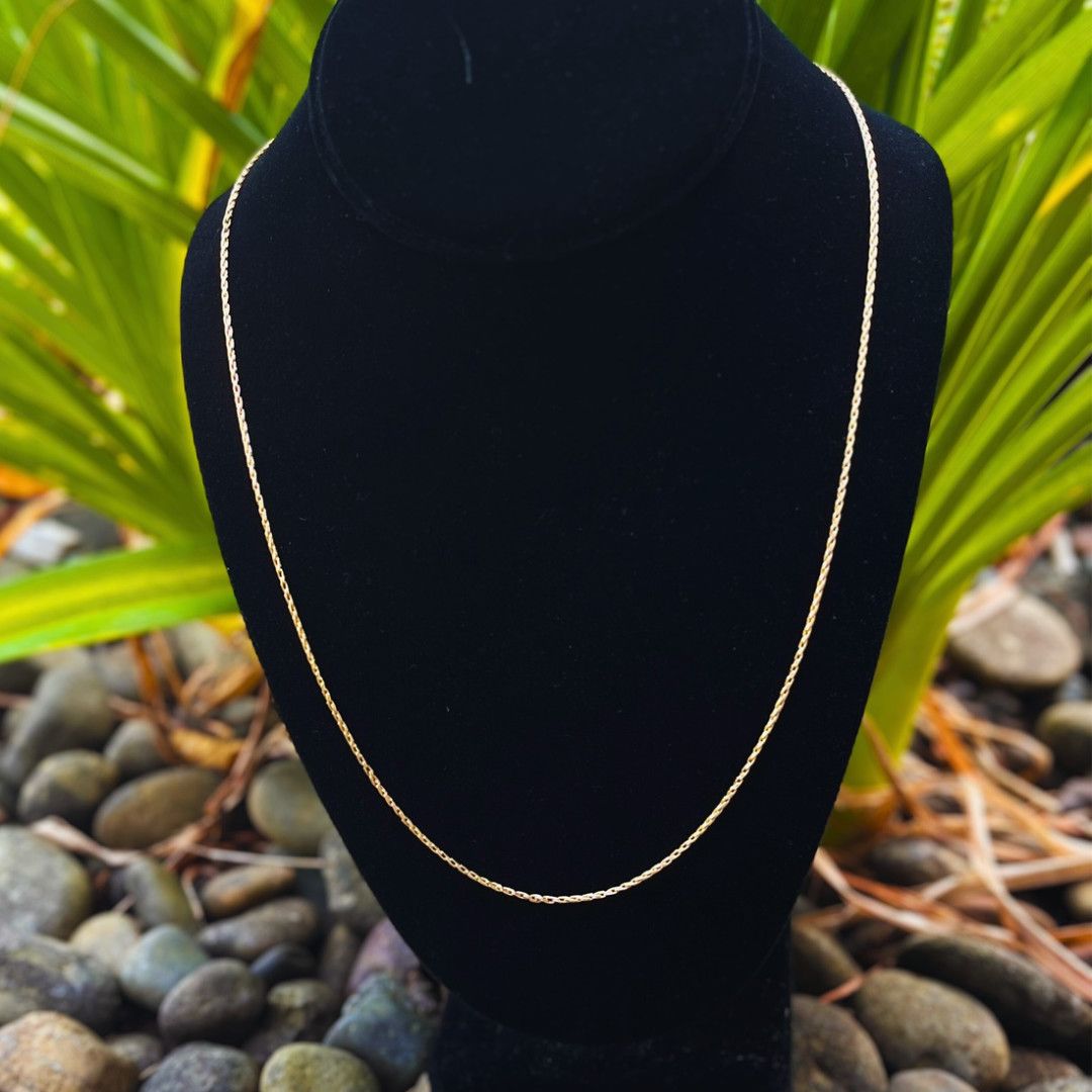 Pre-loved 14k Yellow Gold Wheat Chain 30&quot;