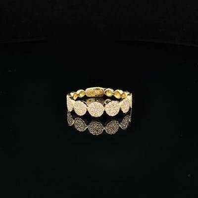 14k Yellow Gold .29ctw Pave Diamond Fashion Ring
