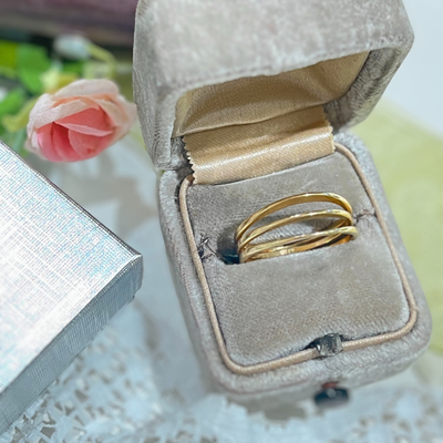 Preloved 14k YG Triple Band Ring