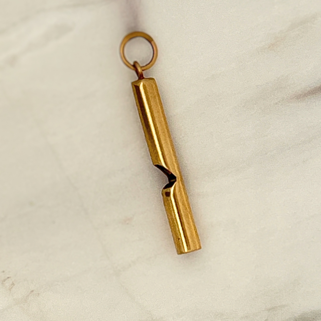 Pre-loved 14k YG  Whistle Charm
