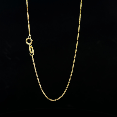 14k Yellow Gold Box Chain 18&quot;