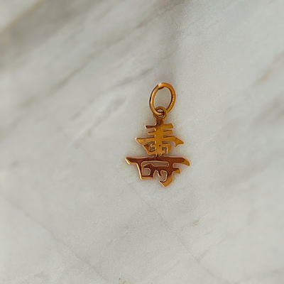 Pre-Loved 14k YG Vintage Chinese Symbol Charm