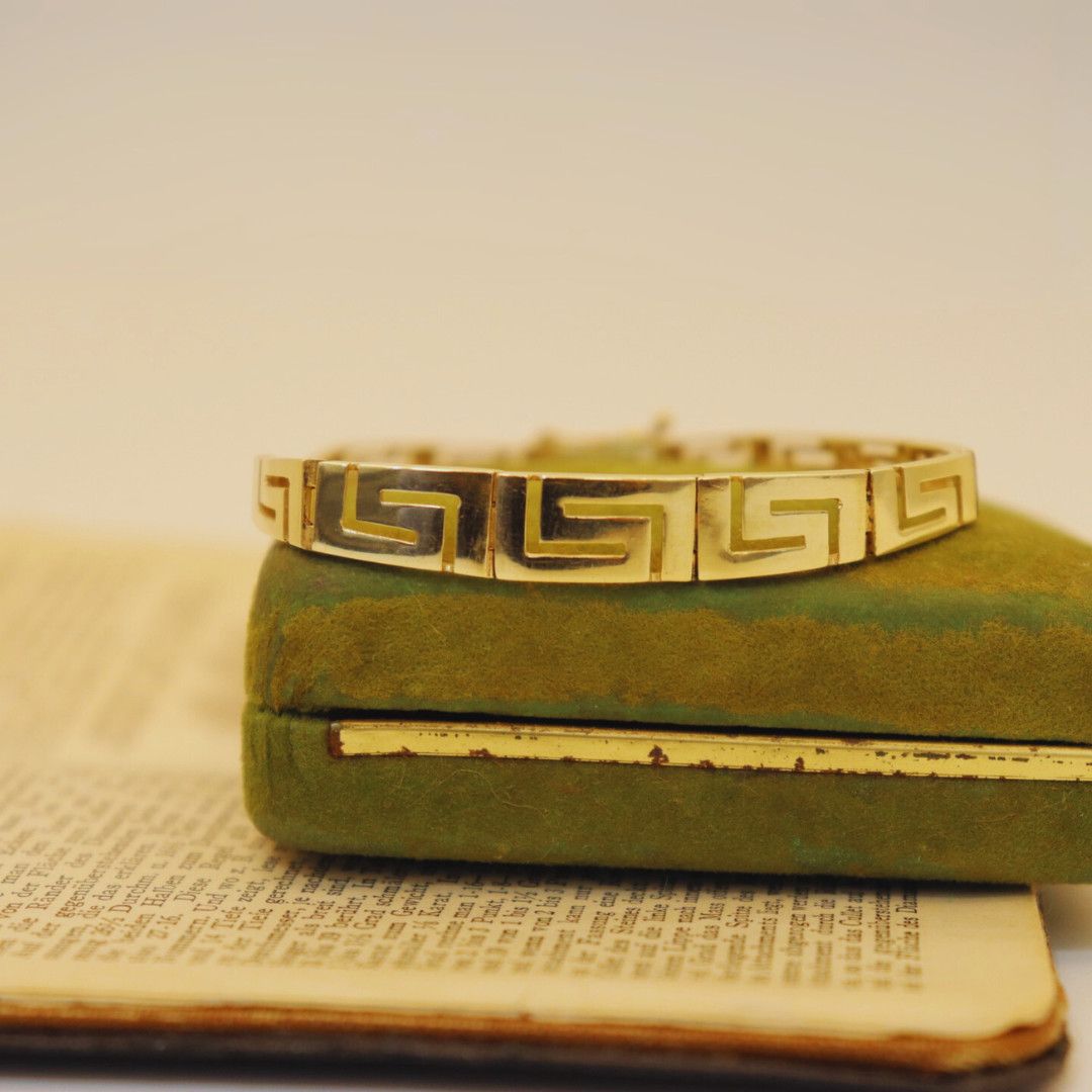 Pre-loved 14k YG Greek Key Bracelet