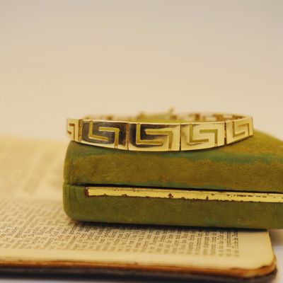 Pre-loved 14k YG Greek Key Bracelet