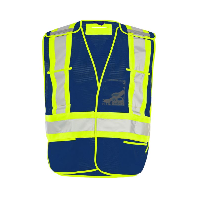 Ground Force Universal Fit 5 Pt. Tearaway Mesh Traffic Vest