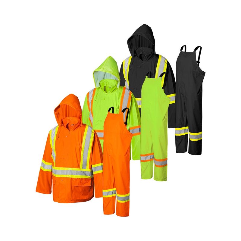 Ground Force Hi-Vis 3-Pc Rain Suit