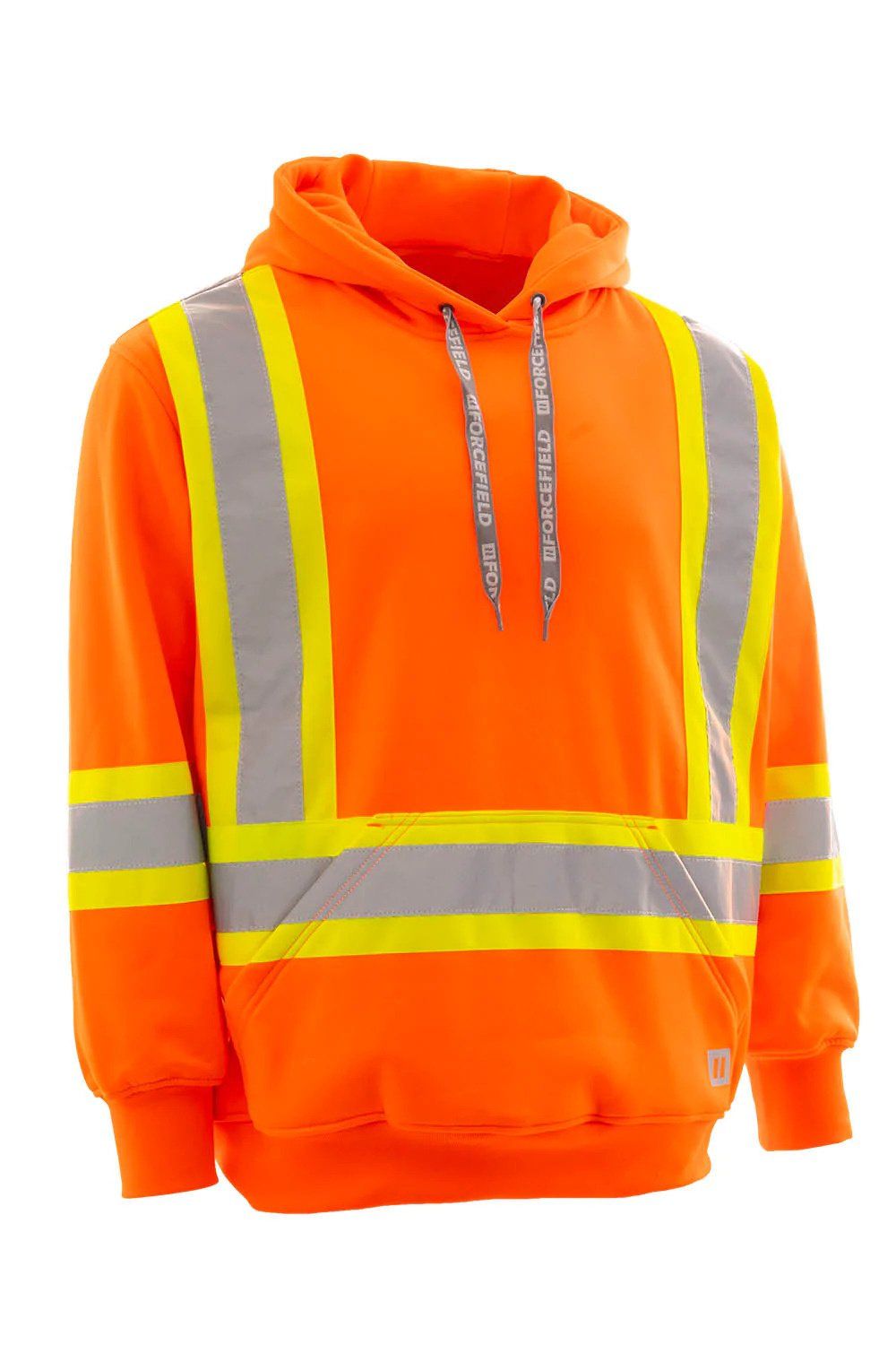 Forcefield Deluxe Pullover Safety Hoodie, Color: Orange, Size: S
