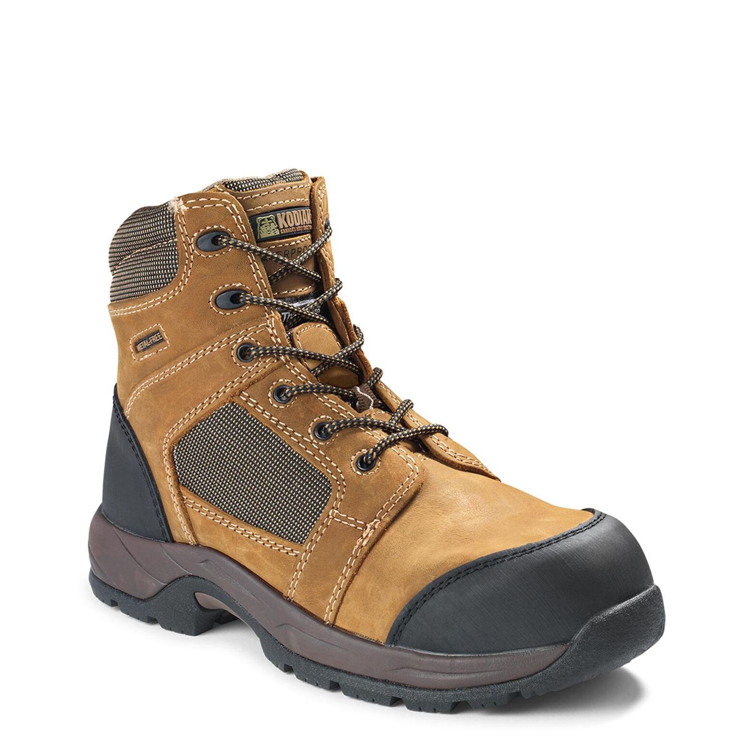 Kodiak Trakker Men's Waterproof Composite Toe Hiker Safety Work Boot, Color: Brown, Size: 7