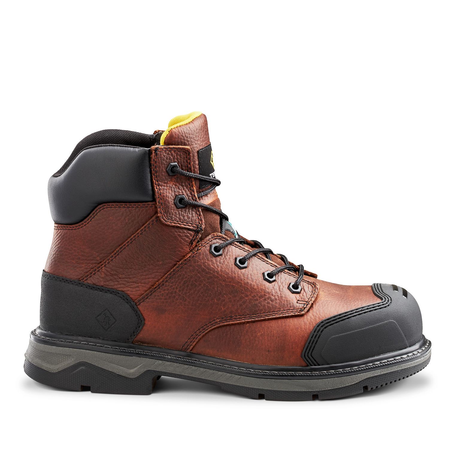 Terra Patton 6" CSA, Color: Brown, Size: 7