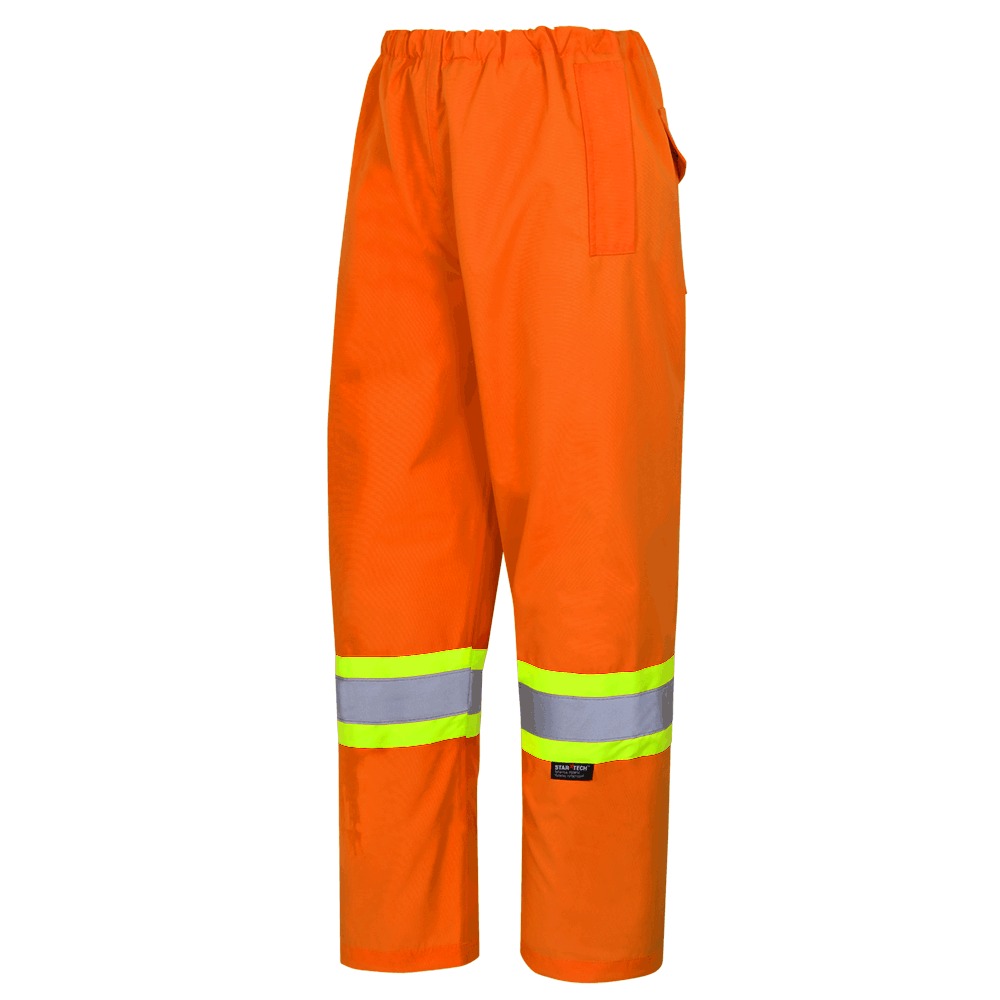 Pioneer Hi-Viz Orange 450D 100% Waterproof Pants, Color: Orange, Size: S