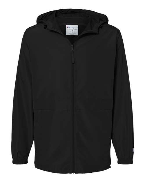Champion Adult Full-Zip Anorak Jacket, Color: Black, Size: S