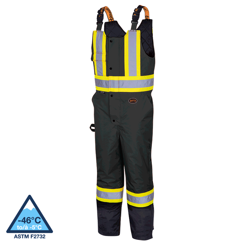 Pioneer Hi-Viz 100% Waterproof Quilted Bib Pant