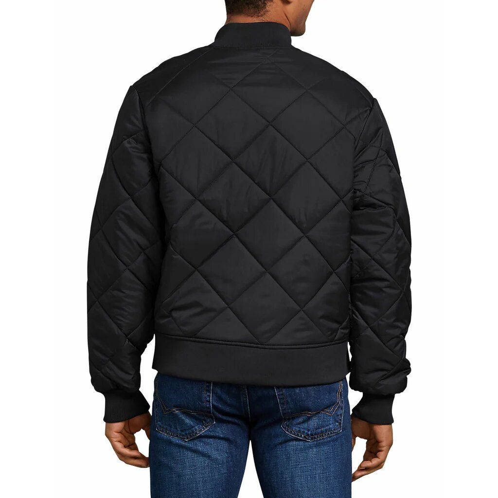 Dickies Diamond Quilted Nylon Jacket, Color: Black, Size: S