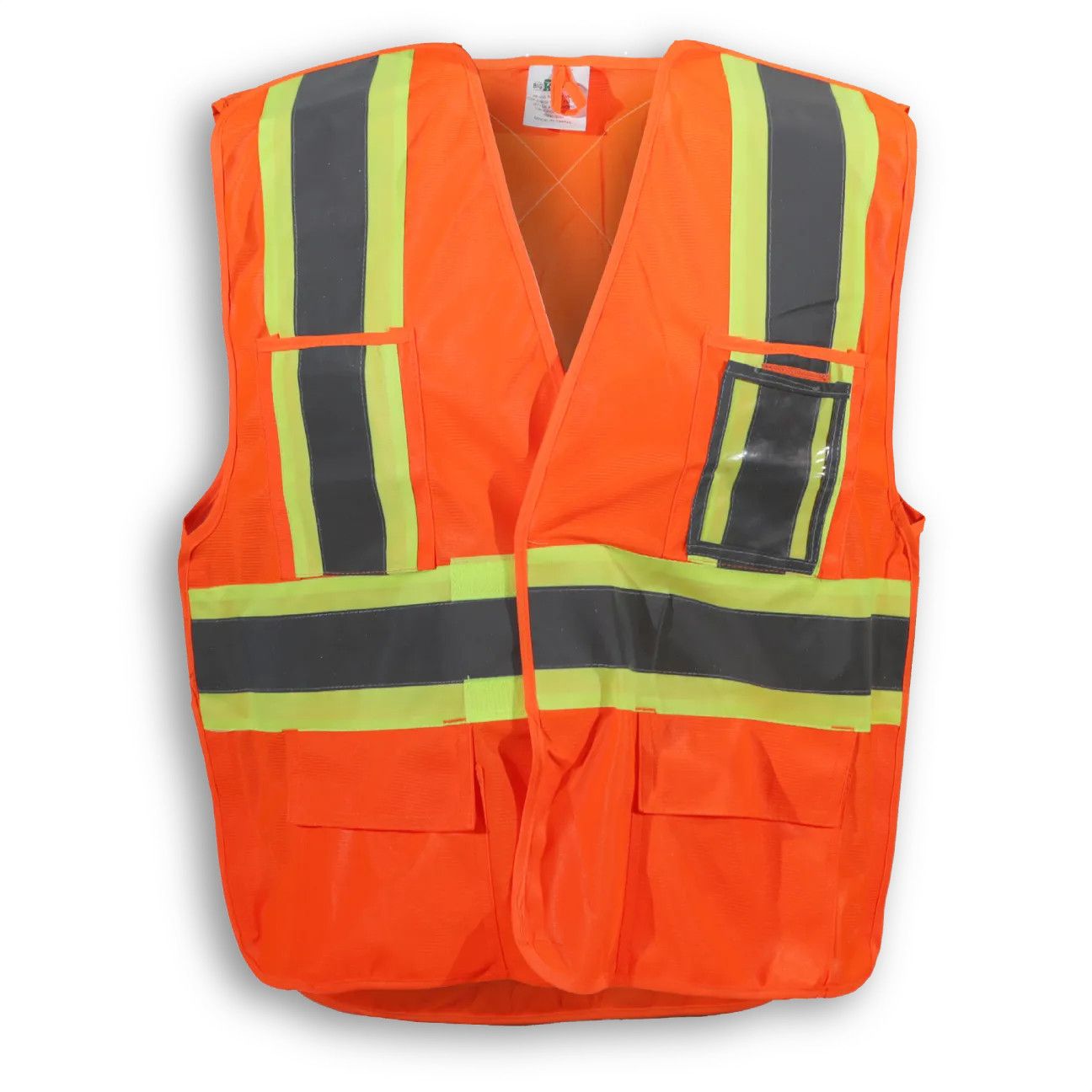 Big K 100% Polyester Safety Vest, Color: Orange, Size: S/M