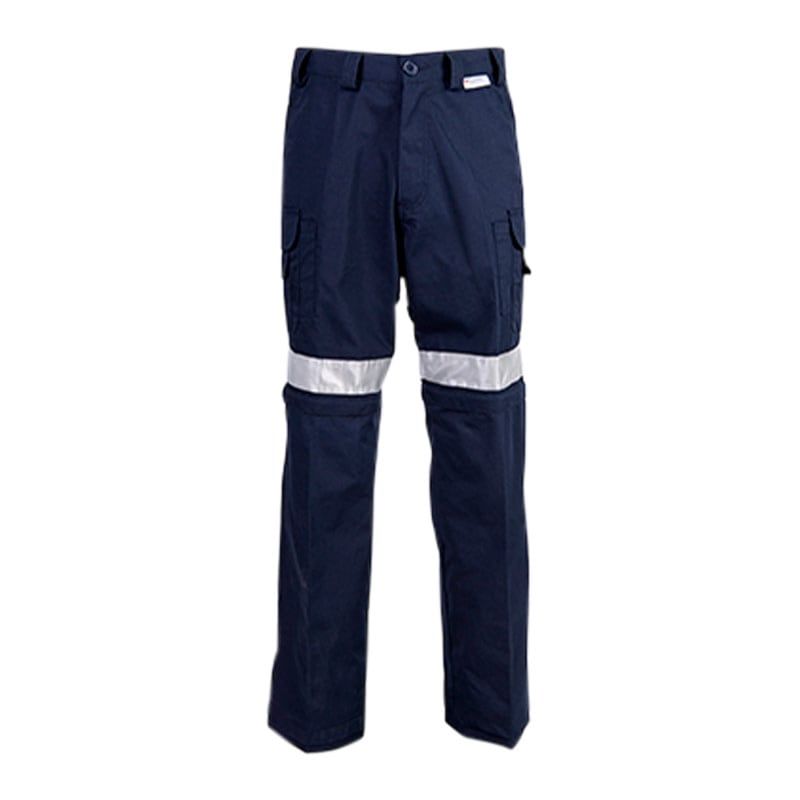 Coolworks® Ventilated Cargo Style Workpants, 4″ Refl. Tape, Colour: Navy, Waist: 28, Length: 30