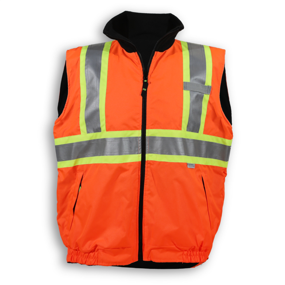 Big K Reversible Safety Vest, Color: Orange, Size: S