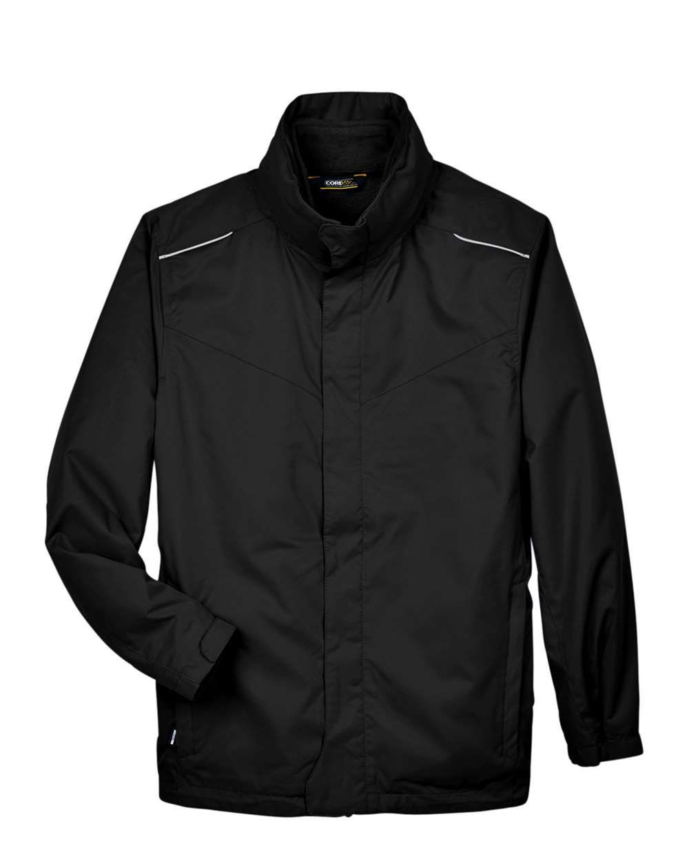 Core 365 Men's Region 3-in-1 Jacket with Fleece Liner, Color: Black, Size: S