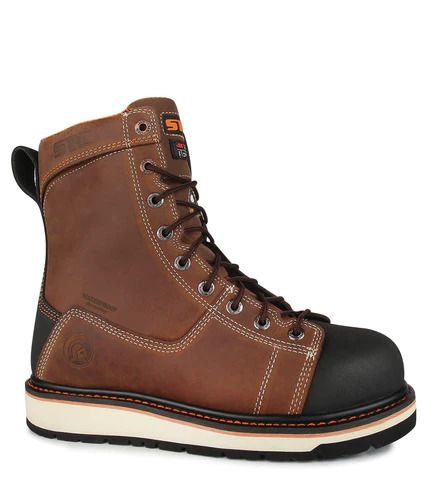 STC Blacksmith 8" Leather Boots, Color: Brown, Size: 7