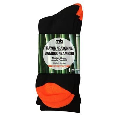 M&amp;B Bamboo Rayon Work Crew Socks