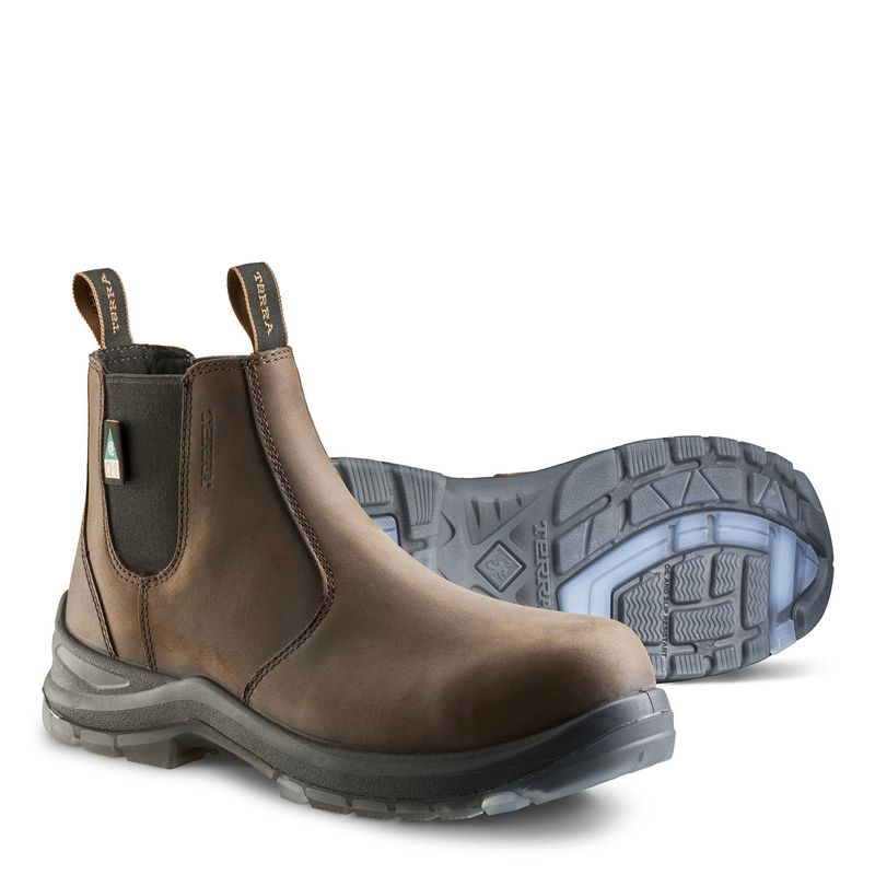 Terra Men's Murphy 6" Composite Toe Pull-On Safety Work Boot