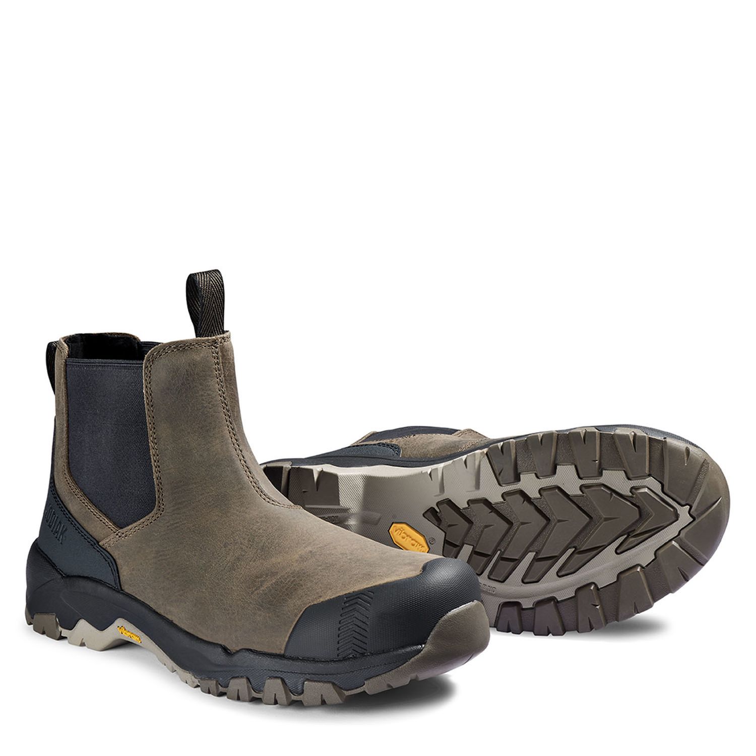 Kodiak Men's Quest Bound Composite Toe Chelsea Safety Work Boot, Color: Fossil, Size: 7