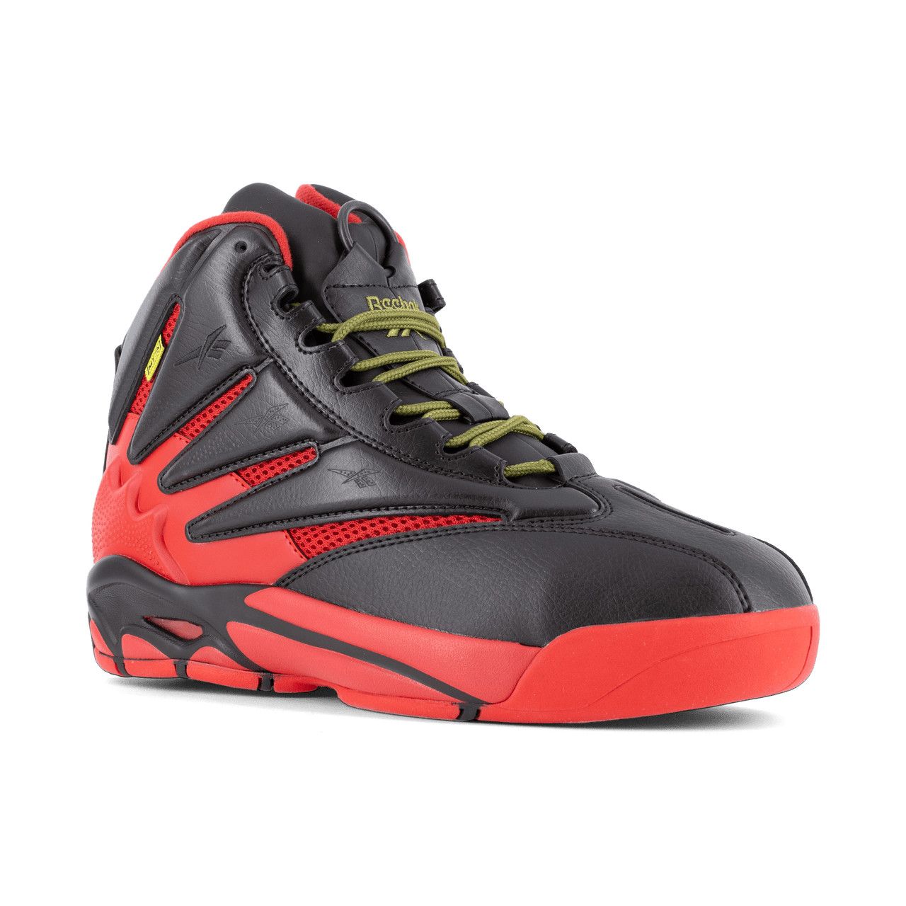 Reebok The Blast MID Men's Composite Toe Athletic Work CSA Shoe, Color: Black/Red, Size: 9