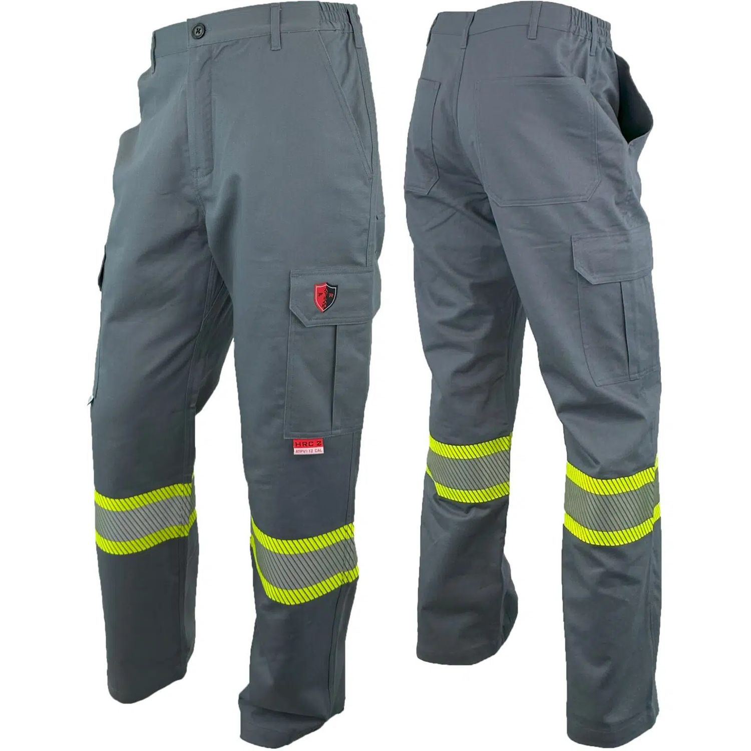 Atlas Guardian® FR/AR Pants (4" Strip), Colour: Grey, Waist: 28, Length: 28