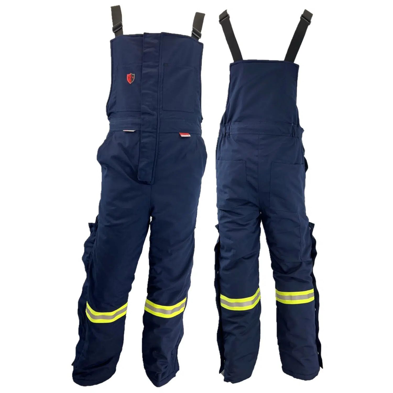Atlas Guardian® FR/AR Insulated Bibs (2" and 4" Strip), Colour: Navy Blue (2"), Size: XS, Style: Regular
