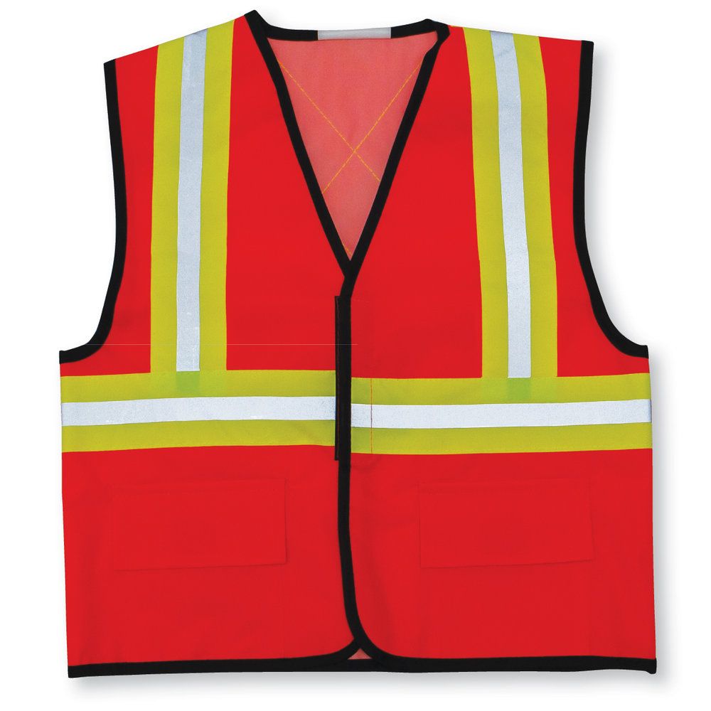 Big K Polyester Kid’s Safety Vest, Color: Orange