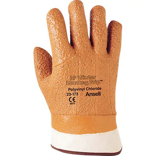 Ansell Winter Monkey Grip® 23-173 Glove - PVC Coating, Foam Shell, Size: 10/X-Large