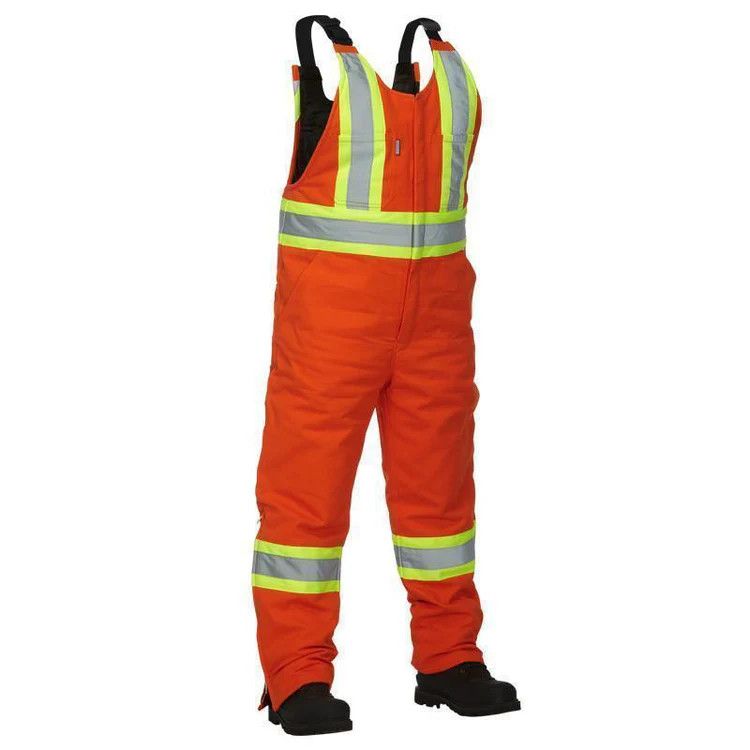 Forcefield Cotton Canvas Safety Overall, Color: Orange, Size: L