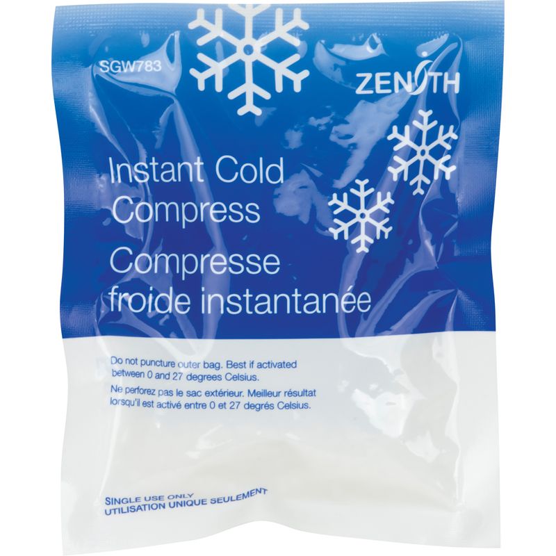 Zenith Instant Compress Cold Pack - Single Use - 5" x 6"