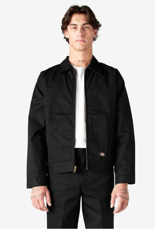 Dickies Insulated Eisenhower Jacket, Color: Black, Size: S