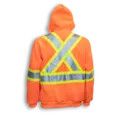 Big K 100% Polyester Traffic Safety Hoodie, Color: Orange, Size: S