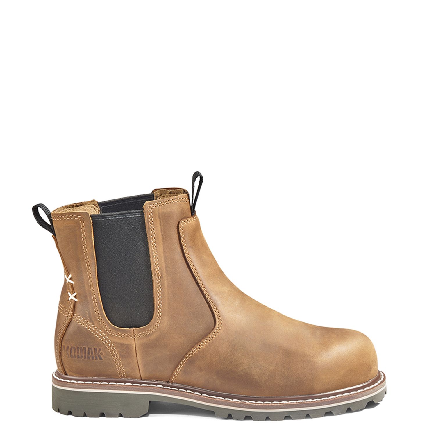 Kodiak Women's Bralorne Composite Toe Chelsea Safety Work Boot, Color: Brown, Size: 11