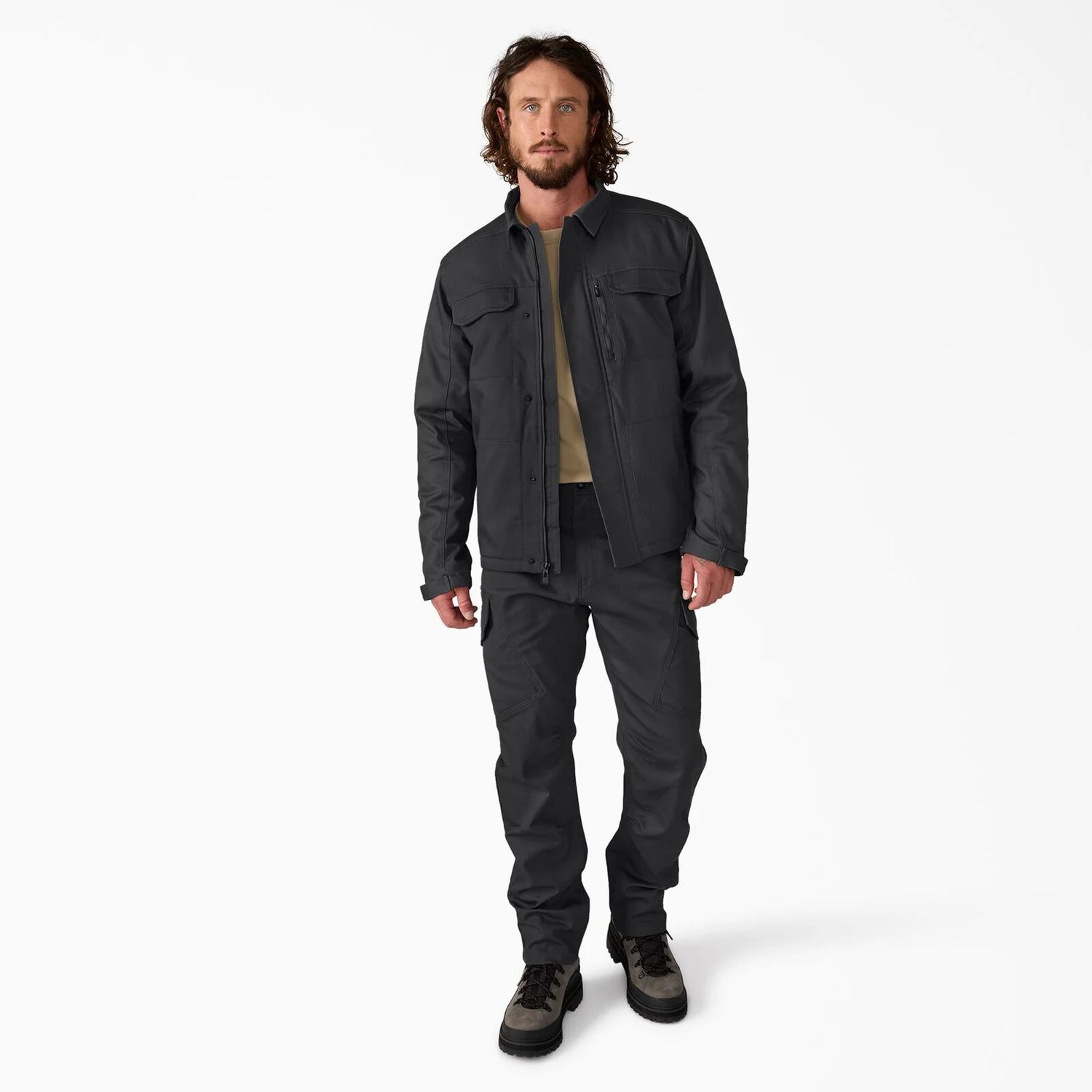 Dickies Tradebuilt Shirt Jacket, Color: Black, Size: S