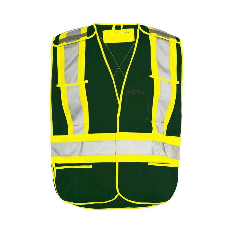 Ground Force Universal Fit 5 Pt. Tearaway Solid Traffic Vest