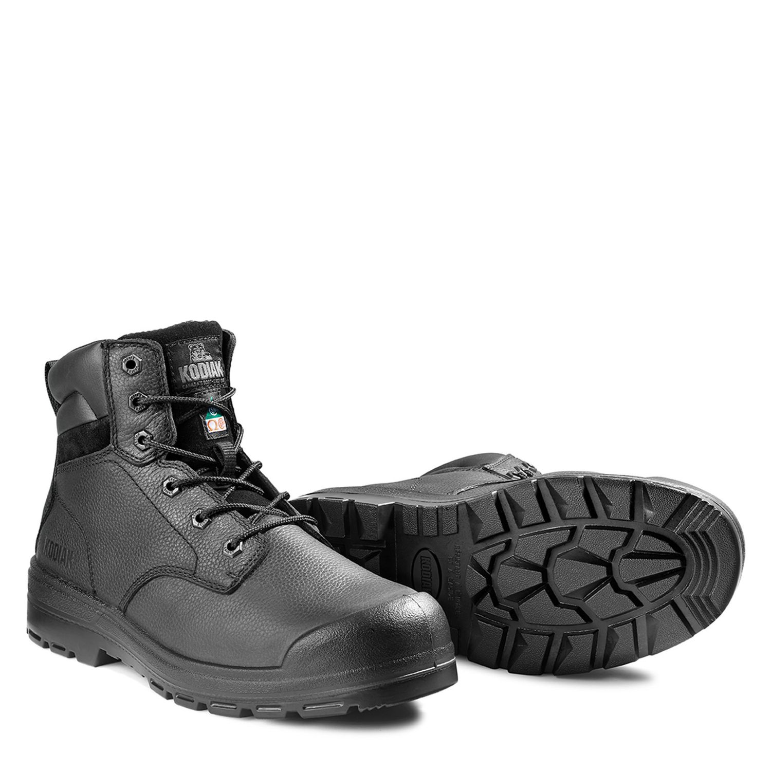 Kodiak Men's Greb 6" Steel Toe Safety Work Boot, Color: Black, Size: 7