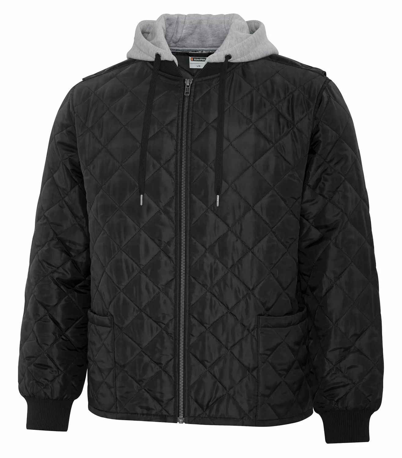 ATC WeRK™ Quilted Hooded Freezer Jacket, Color: Black, Size: XS