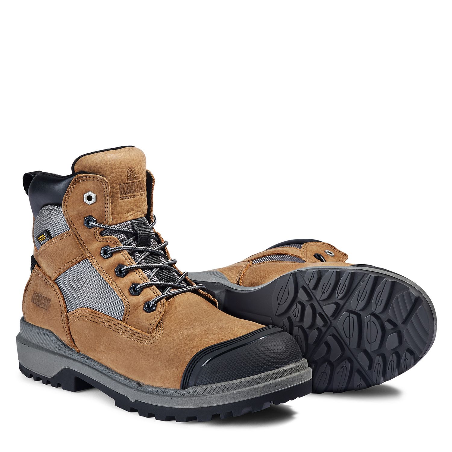 Kodiak Karluk 1100D 6" Men's Composite Toe Safety Work Boot, Color: Tan, Size: 7