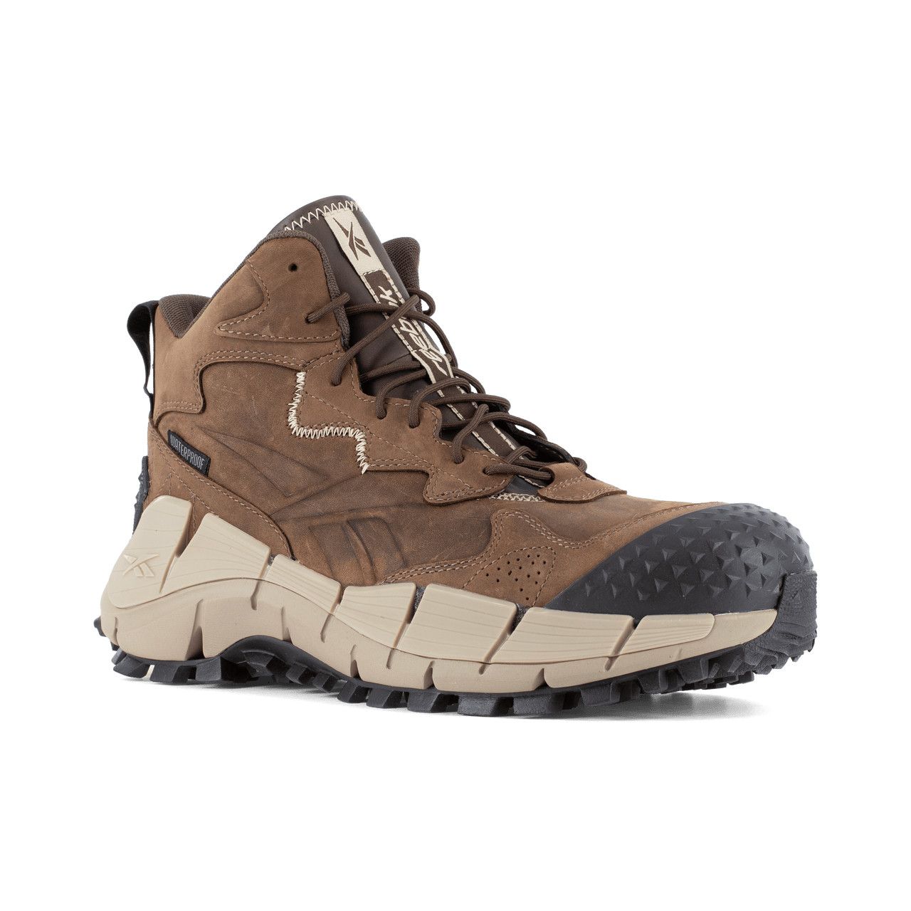 Reebok Work Men's Zig Kinetica Edge II Composite Toe Composite Hiker Shoes, Color: Brown, Size: 7