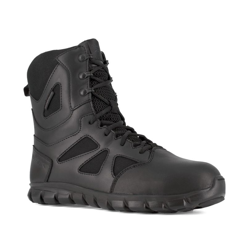 Reebok Sublite Cushion Tactical 8" Waterproof Boot with Side Zipper