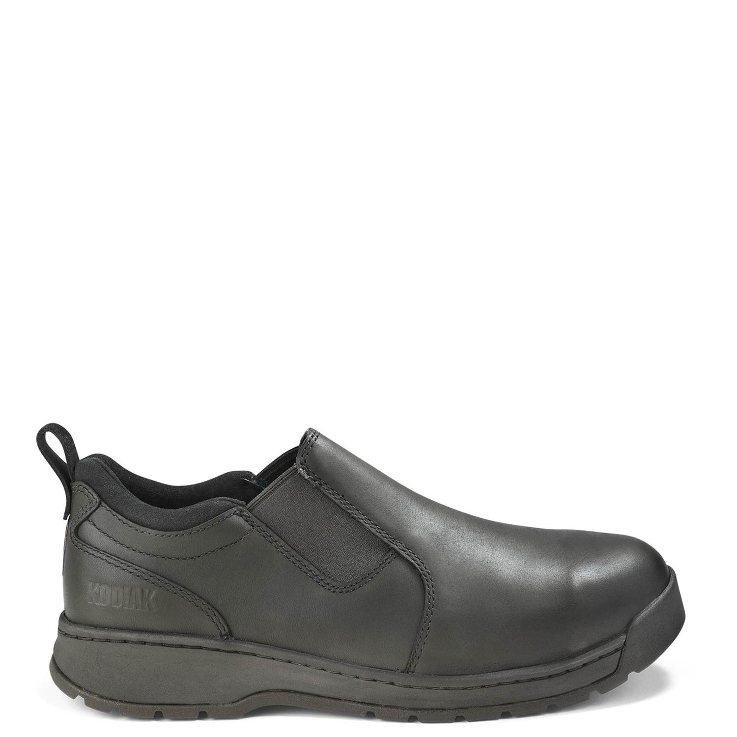 Kodiak Rossburn Men's Aluminum Toe Pull On Work Safety Shoe, Color: Black, Size: 7