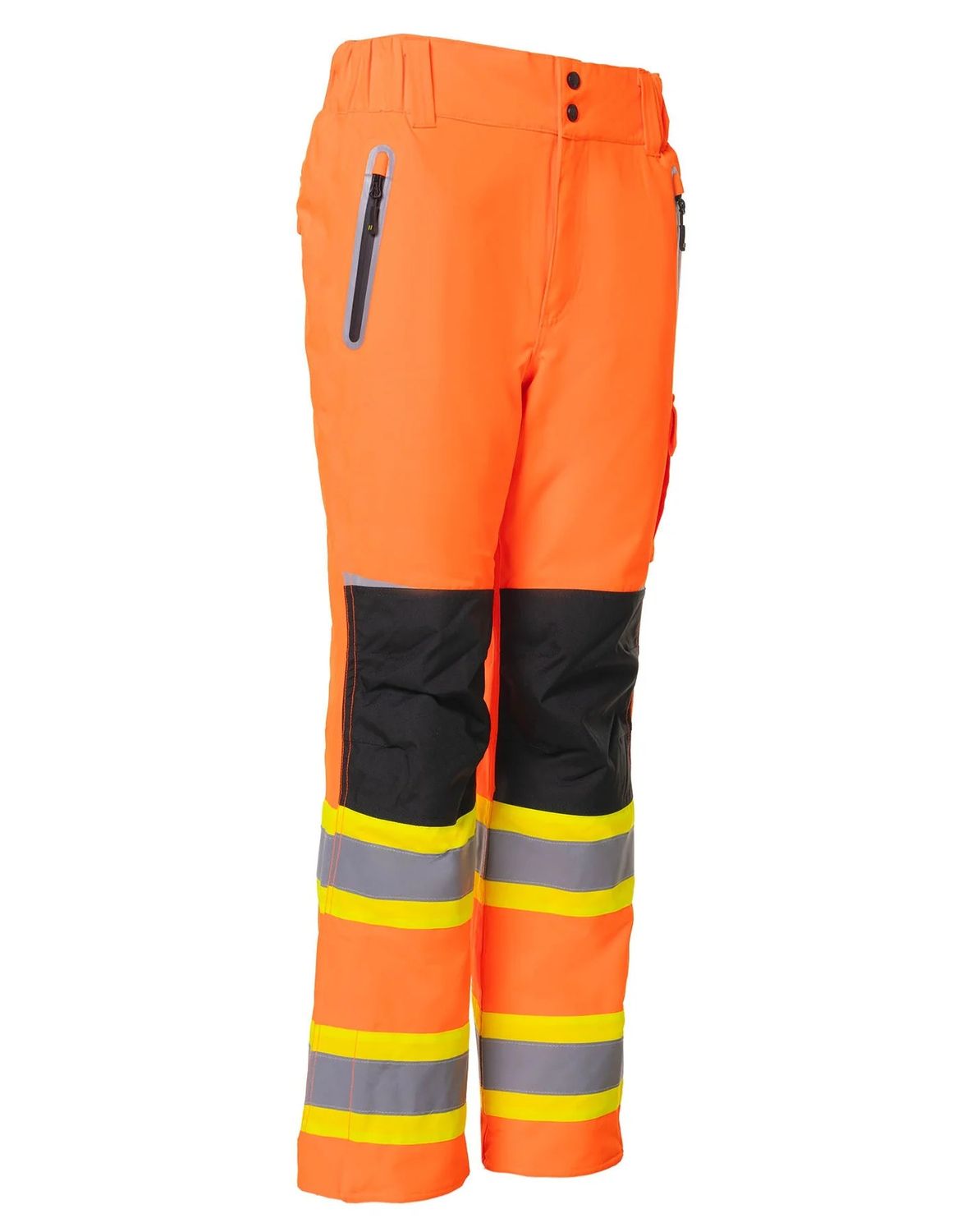 Forcefield Women's Hi-Vis Safety Lined Utility Pants, Color: Orange, Size: S