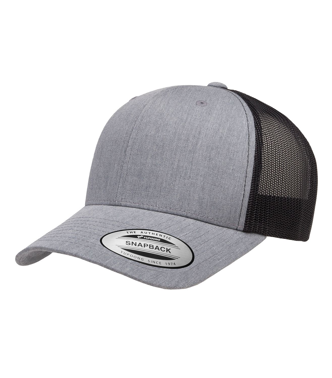 ATC™ Yupoong® YP Classics® Retro Trucker Cap - OSFA, Color: Heather/Black